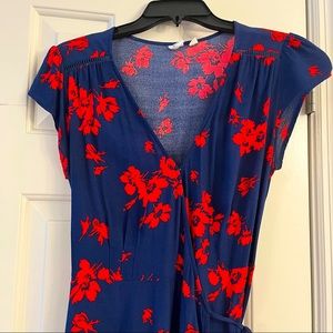 GAP Navy & Red wrap dress, size Sm